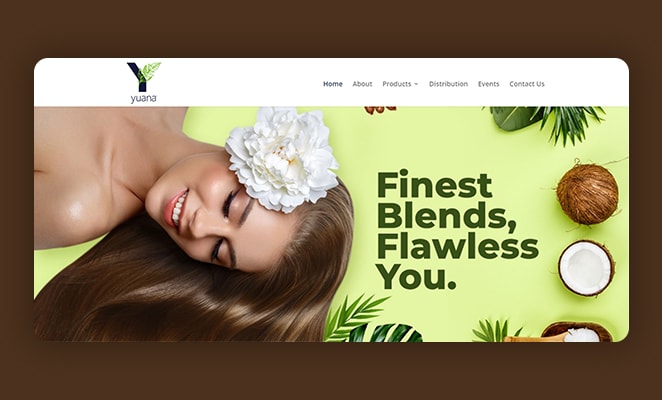 Developed a Visually Striking Static Website for Premium Fragrance Manufacturers | Yuana
